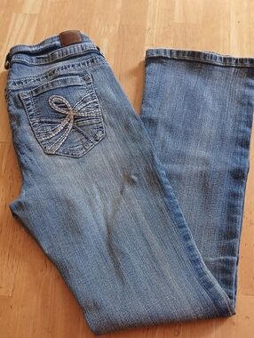 Wallflower Light Blue Boot Cut Jeans with Embroidered Back Pocket